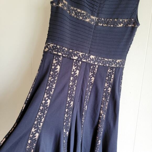 Tadashi Shoji High Neck A-Line Mini Dress - Picture 2 of 4